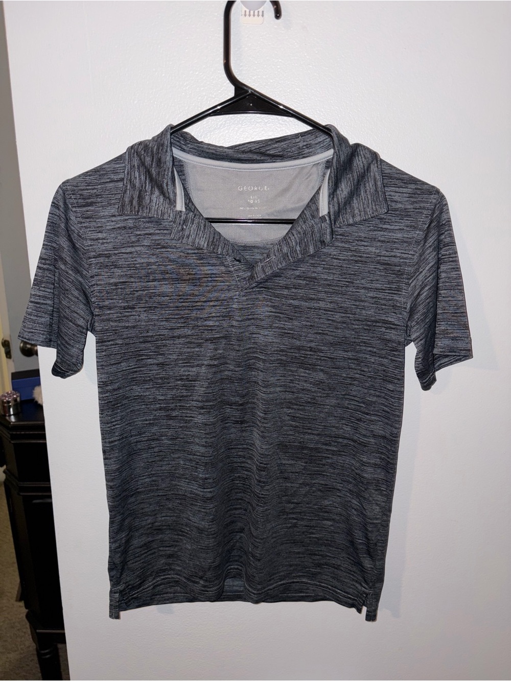 George Boy’s Heather Gray Short Sleeve Dry Fit Polo